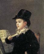 Francisco Jose de Goya Portrait of Mariano Goya, the Artist's Grandson oil painting